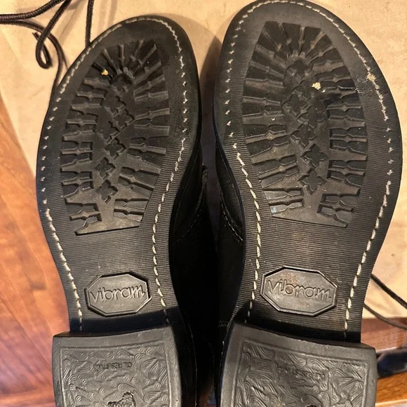 Red Wing Black Leather Boots High-Top Durable - Picture 4 of 8